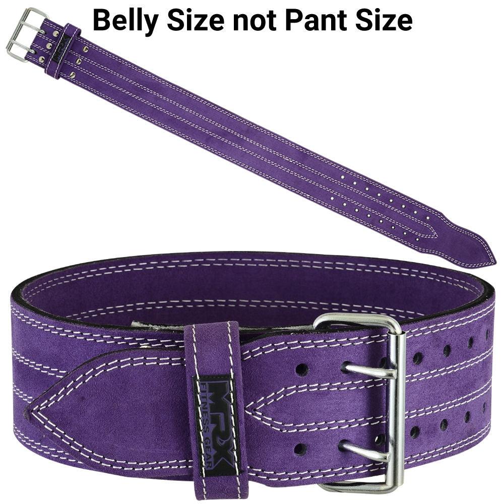 MRX Power Weight Lifting Belts 4" Wide For Men & Women Pink Purple