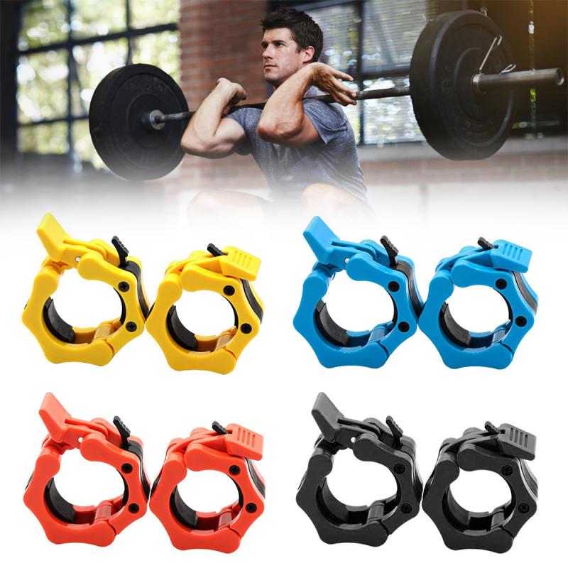 1 Pair Olympic 2" Spinlock Collars Barbell Collar Lock Dumbell Clips