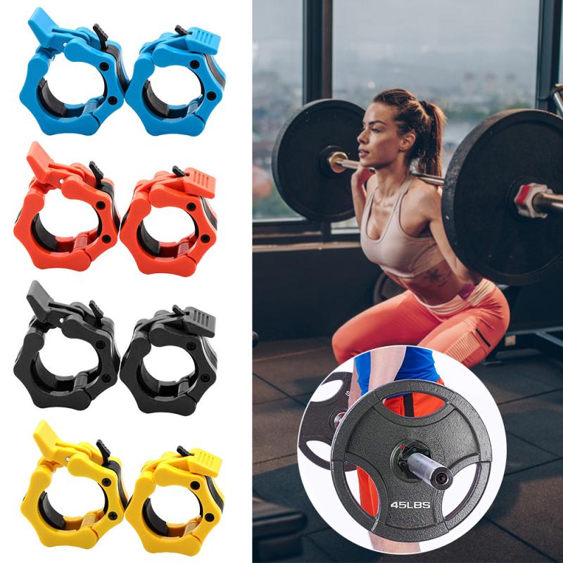 1 Pair Olympic 2" Spinlock Collars Barbell Collar Lock Dumbell Clips