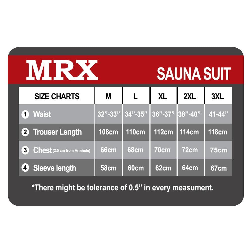 MRX Mens Sauna Sweat Suit Weight Loss Slimming Gym Training Boxing MMA